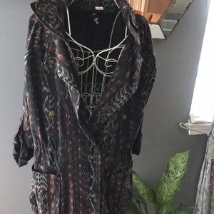 Willow & Clay cotton/linen aztec print jacket